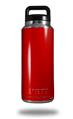 Skin Decal Wrap for Yeti Rambler Bottle 36oz Solids Collection Red (YETI NOT INCLUDED)