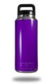 Skin Decal Wrap for Yeti Rambler Bottle 36oz Solids Collection Purple (YETI NOT INCLUDED)