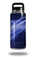 Skin Decal Wrap for Yeti Rambler Bottle 36oz Mystic Vortex Blue (YETI NOT INCLUDED)