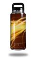 Skin Decal Wrap for Yeti Rambler Bottle 36oz Mystic Vortex Yellow (YETI NOT INCLUDED)