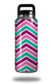 Skin Decal Wrap for Yeti Rambler Bottle 36oz Zig Zag Teal Pink Purple (YETI NOT INCLUDED)