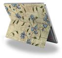Decal Style Vinyl Skin for Microsoft Surface Pro 4 - Flowers and Berries Blue -  (SURFACE NOT INCLUDED)