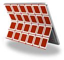 Decal Style Vinyl Skin for Microsoft Surface Pro 4 - Squared Red Dark -  (SURFACE NOT INCLUDED)