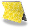 Decal Style Vinyl Skin for Microsoft Surface Pro 4 - Wavey Yellow -  (SURFACE NOT INCLUDED)