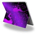 Decal Style Vinyl Skin for Microsoft Surface Pro 4 - Halftone Splatter Hot Pink Purple -  (SURFACE NOT INCLUDED)