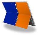 Decal Style Vinyl Skin for Microsoft Surface Pro 4 - Ripped Colors Blue Orange -  (SURFACE NOT INCLUDED)
