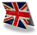 Decal Style Vinyl Skin for Microsoft Surface Pro 4 - Painted Faded and Cracked Union Jack British Flag -  (SURFACE NOT INCLUDED)