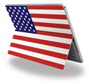 Decal Style Vinyl Skin for Microsoft Surface Pro 4 - USA American Flag 01 -  (SURFACE NOT INCLUDED)