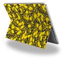Decal Style Vinyl Skin for Microsoft Surface Pro 4 - Scattered Skulls Yellow -  (SURFACE NOT INCLUDED)