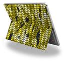 Decal Style Vinyl Skin for Microsoft Surface Pro 4 - HEX Mesh Camo 01 Yellow -  (SURFACE NOT INCLUDED)