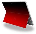 Decal Style Vinyl Skin for Microsoft Surface Pro 4 - Smooth Fades Red Black -  (SURFACE NOT INCLUDED)