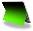 Decal Style Vinyl Skin for Microsoft Surface Pro 4 - Smooth Fades Green Black -  (SURFACE NOT INCLUDED)