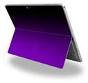 Decal Style Vinyl Skin for Microsoft Surface Pro 4 - Smooth Fades Purple Black -  (SURFACE NOT INCLUDED)