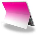 Decal Style Vinyl Skin for Microsoft Surface Pro 4 - Smooth Fades White Hot Pink -  (SURFACE NOT INCLUDED)