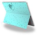 Decal Style Vinyl Skin for Microsoft Surface Pro 4 - Raining Neon Teal -  (SURFACE NOT INCLUDED)