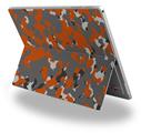 Decal Style Vinyl Skin for Microsoft Surface Pro 4 - WraptorCamo Old School Camouflage Camo Orange Burnt -  (SURFACE NOT INCLUDED)