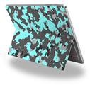 Decal Style Vinyl Skin for Microsoft Surface Pro 4 - WraptorCamo Old School Camouflage Camo Neon Teal -  (SURFACE NOT INCLUDED)