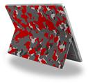 Decal Style Vinyl Skin for Microsoft Surface Pro 4 - WraptorCamo Old School Camouflage Camo Red -  (SURFACE NOT INCLUDED)