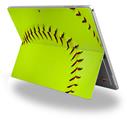 Decal Style Vinyl Skin for Microsoft Surface Pro 4 - Softball -  (SURFACE NOT INCLUDED)