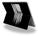Decal Style Vinyl Skin for Microsoft Surface Pro 4 - Brushed USA American Flag -  (SURFACE NOT INCLUDED)