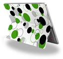 Decal Style Vinyl Skin for Microsoft Surface Pro 4 - Lots of Dots Green on White -  (SURFACE NOT INCLUDED)