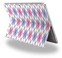 Decal Style Vinyl Skin for Microsoft Surface Pro 4 - Argyle Pink and Blue -  (SURFACE NOT INCLUDED)
