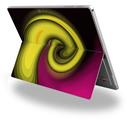 Decal Style Vinyl Skin for Microsoft Surface Pro 4 - Alecias Swirl 01 Yellow -  (SURFACE NOT INCLUDED)