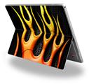 Decal Style Vinyl Skin for Microsoft Surface Pro 4 - Metal Flames -  (SURFACE NOT INCLUDED)