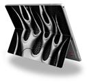 Decal Style Vinyl Skin for Microsoft Surface Pro 4 - Metal Flames Chrome -  (SURFACE NOT INCLUDED)