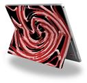Decal Style Vinyl Skin for Microsoft Surface Pro 4 - Alecias Swirl 02 Red -  (SURFACE NOT INCLUDED)