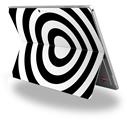 Decal Style Vinyl Skin for Microsoft Surface Pro 4 - Bullseye Black and White -  (SURFACE NOT INCLUDED)