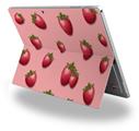 Decal Style Vinyl Skin for Microsoft Surface Pro 4 - Strawberries on Pink -  (SURFACE NOT INCLUDED)