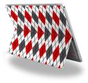 Decal Style Vinyl Skin for Microsoft Surface Pro 4 - Argyle Red and Gray -  (SURFACE NOT INCLUDED)