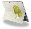 Decal Style Vinyl Skin for Microsoft Surface Pro 4 - Mushrooms Yellow -  (SURFACE NOT INCLUDED)