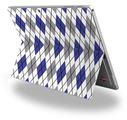 Decal Style Vinyl Skin for Microsoft Surface Pro 4 - Argyle Blue and Gray -  (SURFACE NOT INCLUDED)