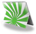 Decal Style Vinyl Skin for Microsoft Surface Pro 4 - Rising Sun Japanese Flag Green -  (SURFACE NOT INCLUDED)