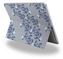 Decal Style Vinyl Skin for Microsoft Surface Pro 4 - Victorian Design Blue -  (SURFACE NOT INCLUDED)