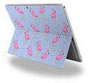 Decal Style Vinyl Skin for Microsoft Surface Pro 4 - Flamingos on Blue -  (SURFACE NOT INCLUDED)