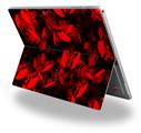Decal Style Vinyl Skin for Microsoft Surface Pro 4 - Skulls Confetti Red -  (SURFACE NOT INCLUDED)