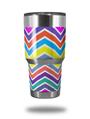 WraptorSkinz Skin Wrap compatible with RTIC 30oz ORIGINAL 2017 AND OLDER Tumblers Zig Zag Colors 04 (TUMBLER NOT INCLUDED)