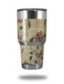 WraptorSkinz Skin Wrap compatible with RTIC 30oz ORIGINAL 2017 AND OLDER Tumblers Flowers and Berries Pink (TUMBLER NOT INCLUDED)
