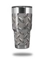 WraptorSkinz Skin Wrap compatible with RTIC 30oz ORIGINAL 2017 AND OLDER Tumblers Diamond Plate Metal 02 (TUMBLER NOT INCLUDED)