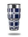 WraptorSkinz Skin Wrap compatible with RTIC 30oz ORIGINAL 2017 AND OLDER Tumblers Squared Navy Blue (TUMBLER NOT INCLUDED)