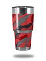 WraptorSkinz Skin Wrap compatible with RTIC 30oz ORIGINAL 2017 AND OLDER Tumblers Camouflage Red (TUMBLER NOT INCLUDED)