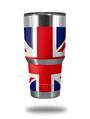 WraptorSkinz Skin Wrap compatible with RTIC 30oz ORIGINAL 2017 AND OLDER Tumblers Union Jack 02 (TUMBLER NOT INCLUDED)