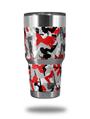 WraptorSkinz Skin Wrap compatible with RTIC 30oz ORIGINAL 2017 AND OLDER Tumblers Sexy Girl Silhouette Camo Red (TUMBLER NOT INCLUDED)