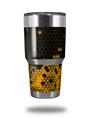 WraptorSkinz Skin Wrap compatible with RTIC 30oz ORIGINAL 2017 AND OLDER Tumblers HEX Yellow (TUMBLER NOT INCLUDED)