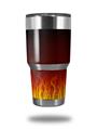 WraptorSkinz Skin Wrap compatible with RTIC 30oz ORIGINAL 2017 AND OLDER Tumblers Fire on Black (TUMBLER NOT INCLUDED)