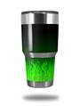WraptorSkinz Skin Wrap compatible with RTIC 30oz ORIGINAL 2017 AND OLDER Tumblers Fire Green (TUMBLER NOT INCLUDED)
