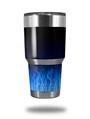 WraptorSkinz Skin Wrap compatible with RTIC 30oz ORIGINAL 2017 AND OLDER Tumblers Fire Blue (TUMBLER NOT INCLUDED)